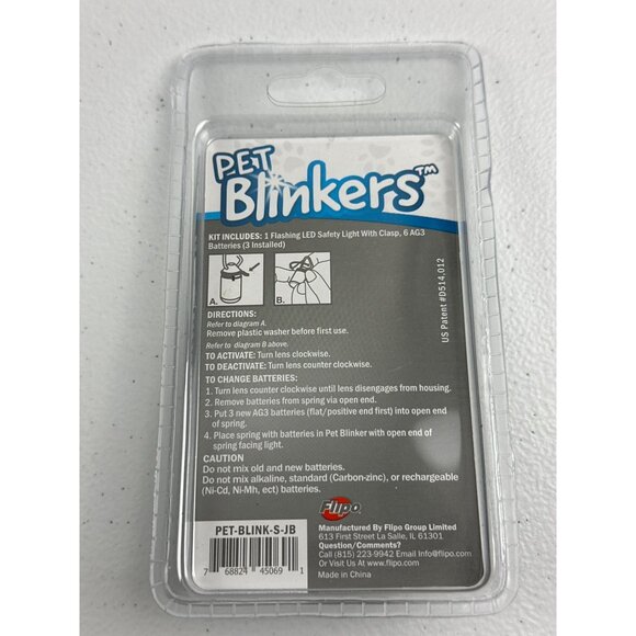 Pet Blinkers LED Safety Light For Small Breed Collars & Harnesses - Weather Resi - Picture 4 of 5